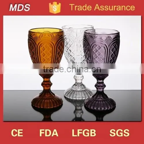 Drinkware Glass Colored Painted Types of Wine Glasses Patterns photo-2