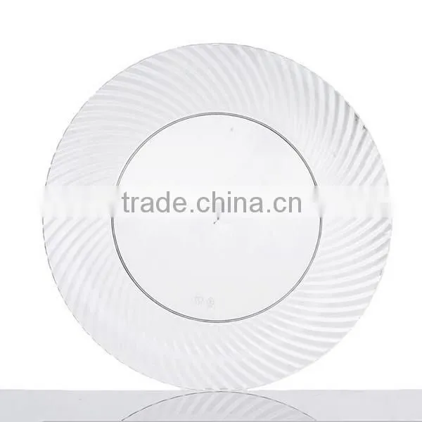Wholesale Plastic Clear Bamboo Plate photo-2