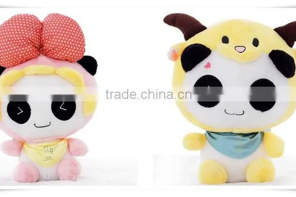 Promotion Gift Creative Cartoon Panda 12 Constellation Super Cute Doll Adorable Plush Toy Doll photo-2