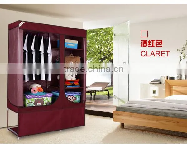 Bedroom Furniture Colorful Fabric Wardrobe photo-2
