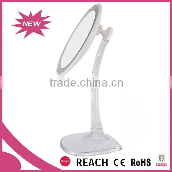 USB Rechargable Desktop Led Makeup Mirror 7x/10x Magnifying photo-4
