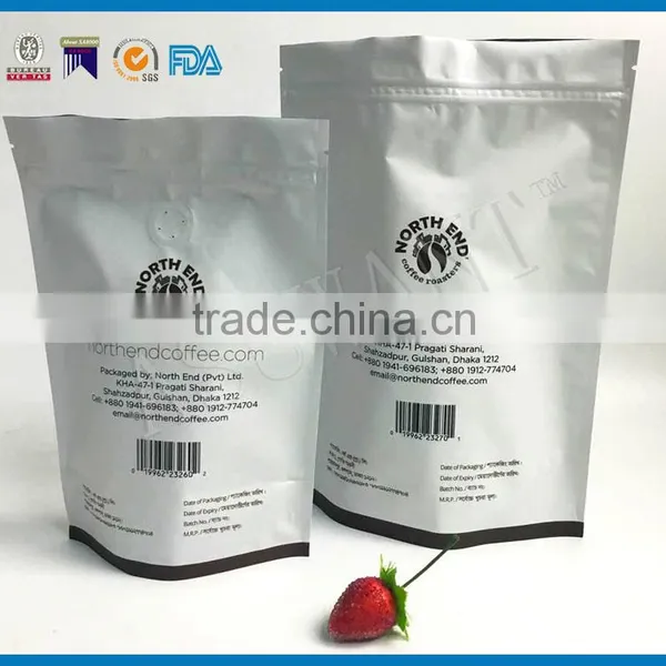 Wholesale Moisture Proof Coffee Beans Packaging Bags With Degassing Valve photo-3