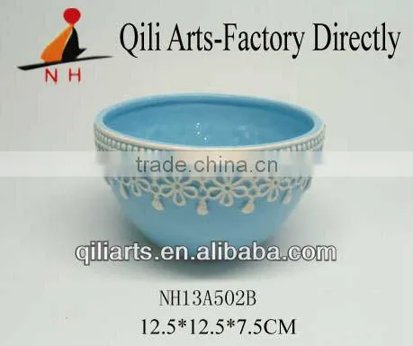 Delicate Ceramic Teapot Glazed Blue photo-2