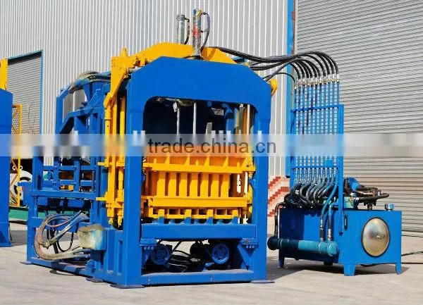 Power Step Vibration Brick Making Machine QT4-15 Hydraulic Block Machine Equipment for the Production photo-6