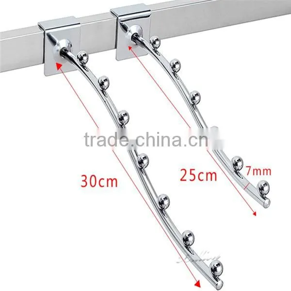 Metal Chrome Clothing Hooks Bead Hook Metal Board Hanging Hooks photo-5