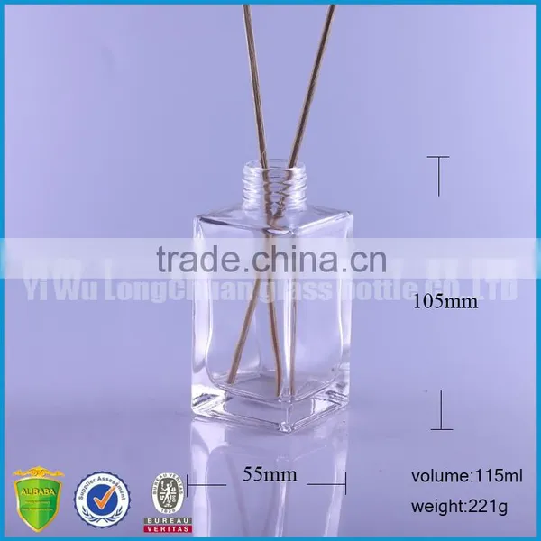 80ml Square Shaped Frosted Bottle for Essence Oil Aromatherapy Reed Diffuser Glass Bottle for Decorative photo-2