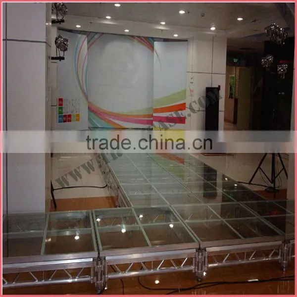 Acrylic Wedding Stage Decoration With Flower Pillars photo-6