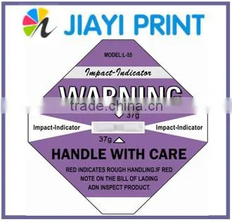 New Arrival 2015 Shockwatch Damage Control Intelligent Impact Monitoring Sticker Shock Sensor Customize photo-6