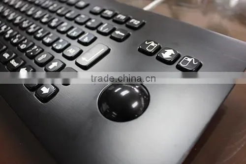 Black Titanium Industrial Keyboard Price With Track Ball photo-2