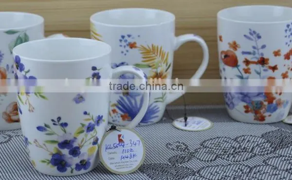 11OZ Love Forever Design Full Decal Print Coffee Cups, Shiny Surface Porcelain Mug, KL5004-11022 photo-4
