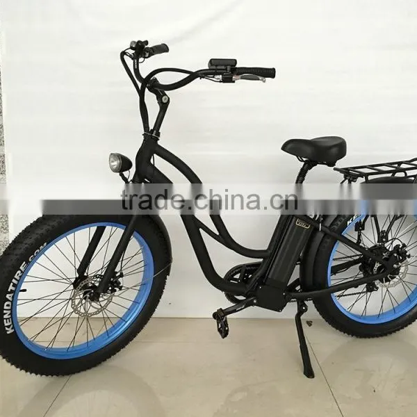 Rear Bafang Drive Romai Electric Bicycle Lady Hummer Cruiser China photo-3