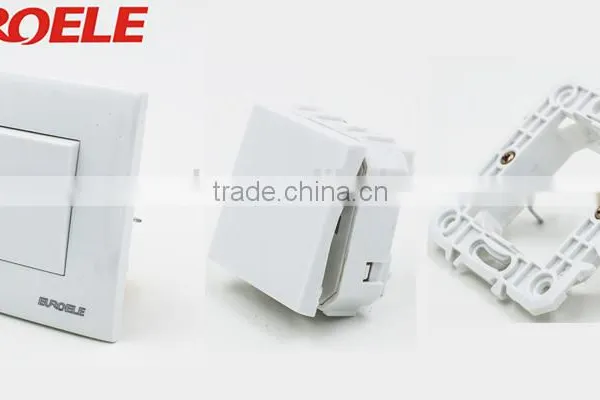 European Standard 86*86 Type PC Panel and Frame Siliver Contactor 1 Gang 1 Way Wall Switch photo-5