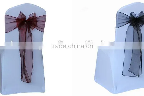 Colorful Organza Spandex Chair Sashes for Wedding Party Hotel Wholesale Supplier's Choice photo-4