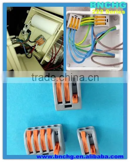 CE/CB/Rohs Approved Wago Cable Splicing Wire Connectors With Orange Levers in Stock photo-6