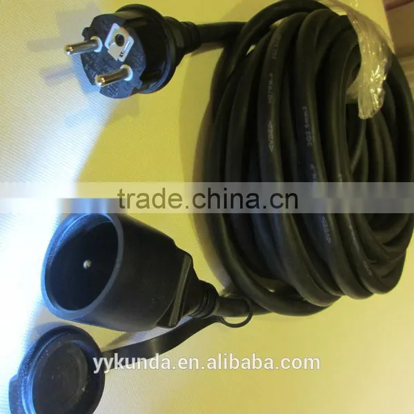 Extension Power Cables, IP44 Waterproof Extension Cable, Europe Schuko Cables photo-3
