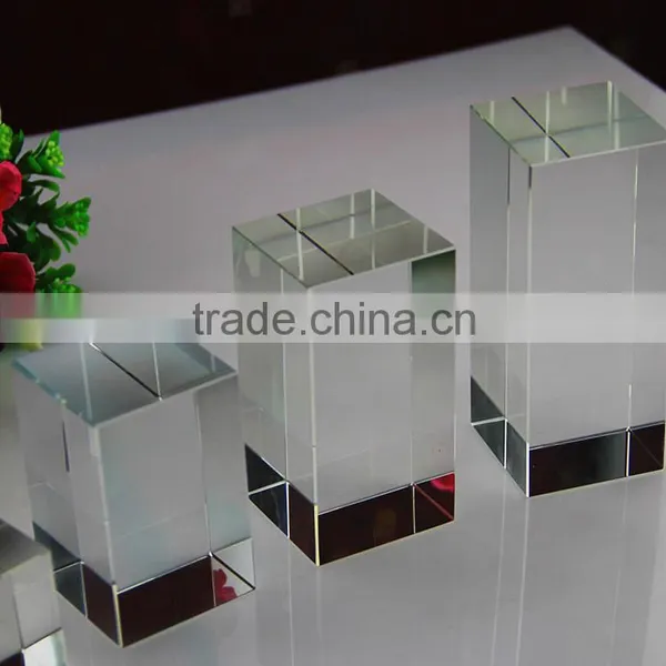 China Jnghua 3d Laser Engraving Glass Block Cheap photo-3