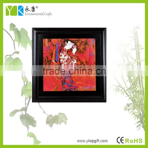Wholesale Beautiful Folk Customs Young Lady Modern Chinese Wall Art Painting photo-2