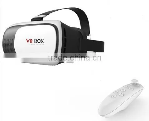2016 New 3D Product !!! Polarizer 3d vr Glasses Google Cardboard With Blue Film and Remote Controller Virtual Reality vr Box 2.0 photo-5