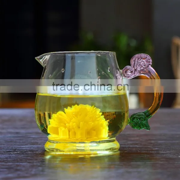 Drinking Glass Tea Cups With Handle