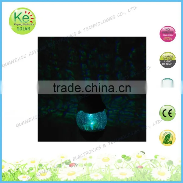 Glass Ball With Polyresin Animal Head Solar Garden Path Light photo-6