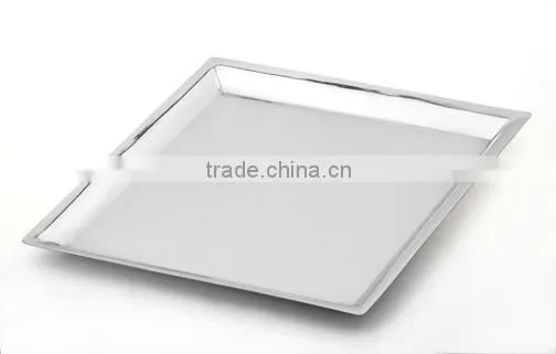 Square Serving Tray With Stainless Steel