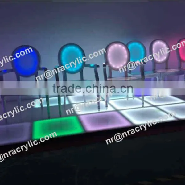 Hot New Design Shanghai Wholesale Acrylic LED Chair photo-2