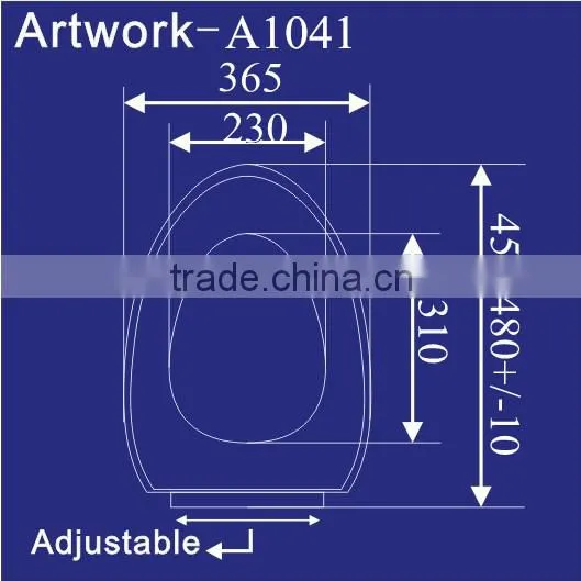 1041 Toilet Lids; Good Quality to Canada Elongated Toilet Seat Covers White PP photo-2
