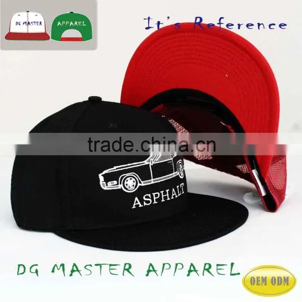 100%cotton 3D Embroidery or Print Plain Snapback Hat photo-3