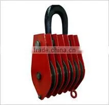 Drop Forged Hardware Alloy Steel/carbon Steel Lifting Hoist Six Wheel Close Link Type Steel Lifting Hoist Pulley Block photo-6
