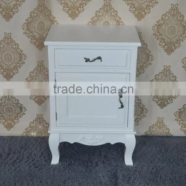 Bedroom Oak Furniture Modern Cheap Matt White Nightstand for Sale