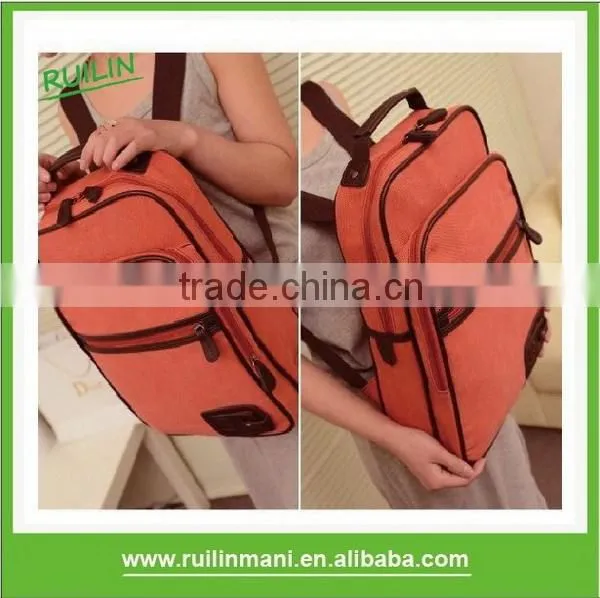 Stylish Khaki Canvas Backpack photo-2