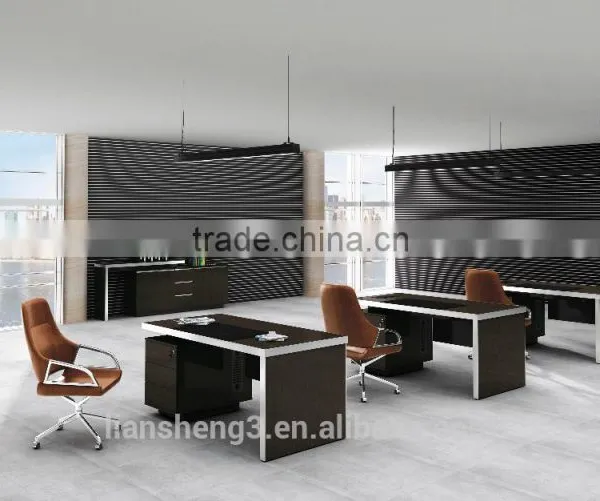 Particle Board MFC Computer Desk Table With Aluminiume Adge Office Table Furniture