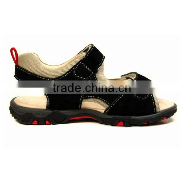 Daily Wear Pure Color Boys School Sandals With Suede Leather photo-5