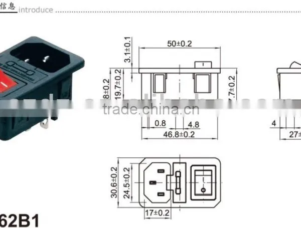 Chzjcz/125V AC Long Life Electric Push Button Micro Switch With CE, ROHS Certificate Rocker Switch photo-2