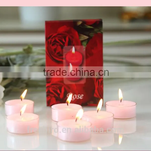 China Paraffin Wax Tearless Tea Light Candles Bulk
