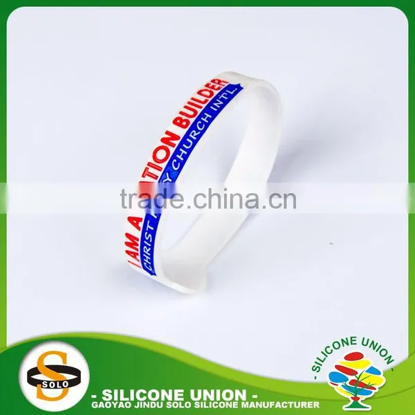 Cheap Personalized Silicone Bracelet Color Silicone Wristband