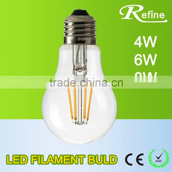 2016 Hot AC170-265V 4W A60 Dimmable Clear Glass Filament LED Bulb photo-4