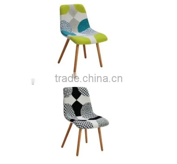 Patchwork Dining Room Chairs Cheap With Four Wood Legs photo-2
