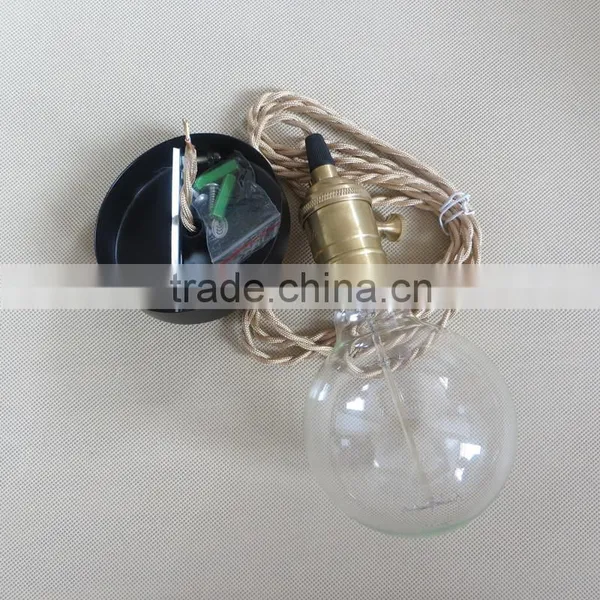Restro Ediosn Bulb Brass Lampholder E27 E26 Pendants Switch Lamp Socket photo-5
