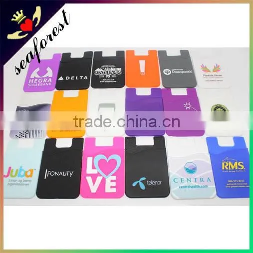 2016 New Mobile Phone Silicone Smart Card Wallet 3m Sticky photo-5