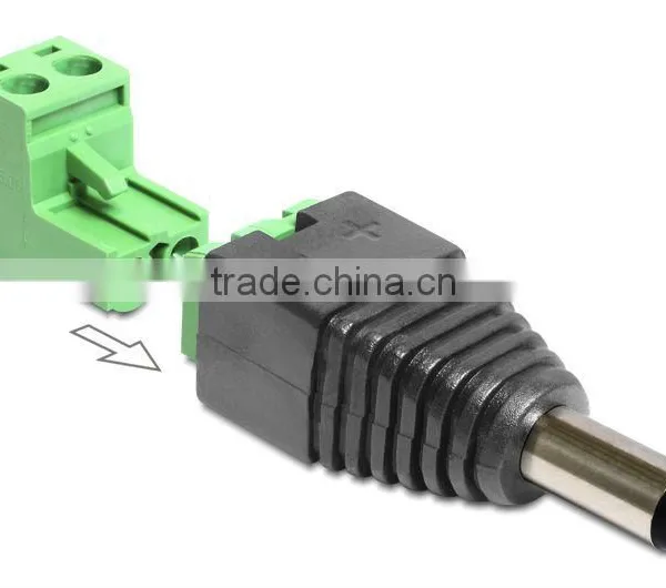 DC 2.1 x 5.5 mm Male Terminal Block