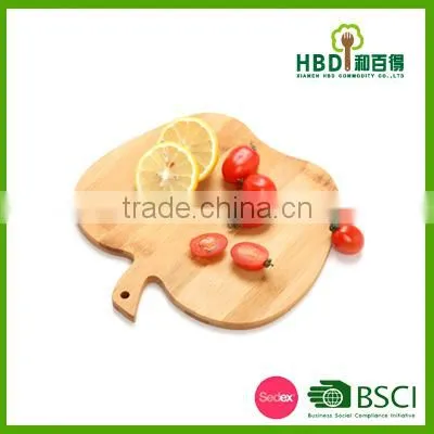 Cute Apple Shape Bamboo Wooden Cutting Board photo-5