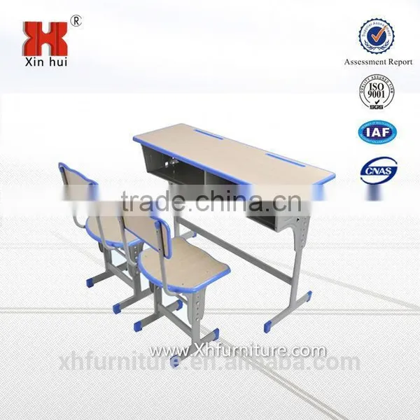 High Quality School Furniture Adjustable Student Desks and Chairs