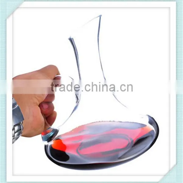 2016 Handmade Crystal Decanter Wine Lead Free Glass Wine Mouth Blowing Decanter for Sale photo-2