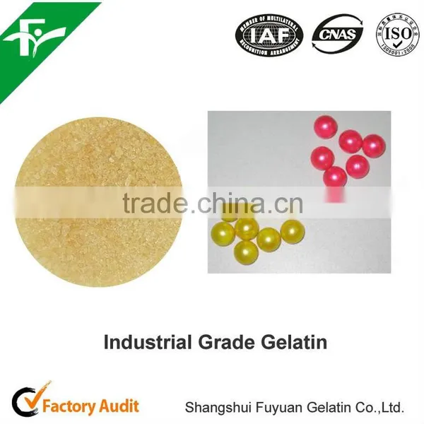 The Top Quality Industrial Grade Gelatin in China For Paintball and Cloth