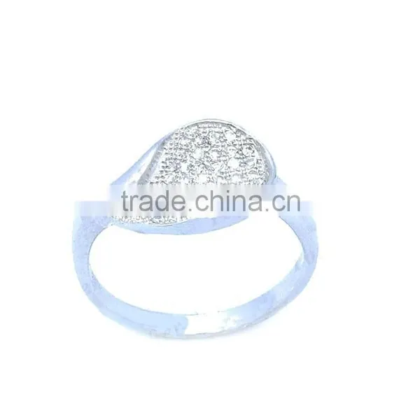 Popular Sterling Silver Set Tiny CZ Mirco Pave Setting Simple and Beautiful photo-3