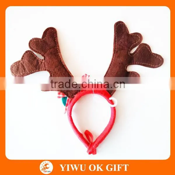 Baby Christmas Headband, Deer Horn Headband, Christmas Deer Antlers Headband photo-2