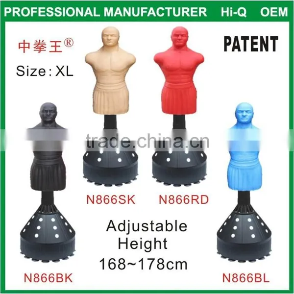 Taekwondo Punching Man Martial Arts Sand Bag MMA Dummy With Adjustable Height