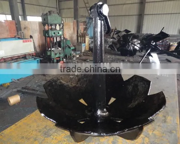 Bituminous Paint Casting Eight Fluke Boat Anchor photo-2