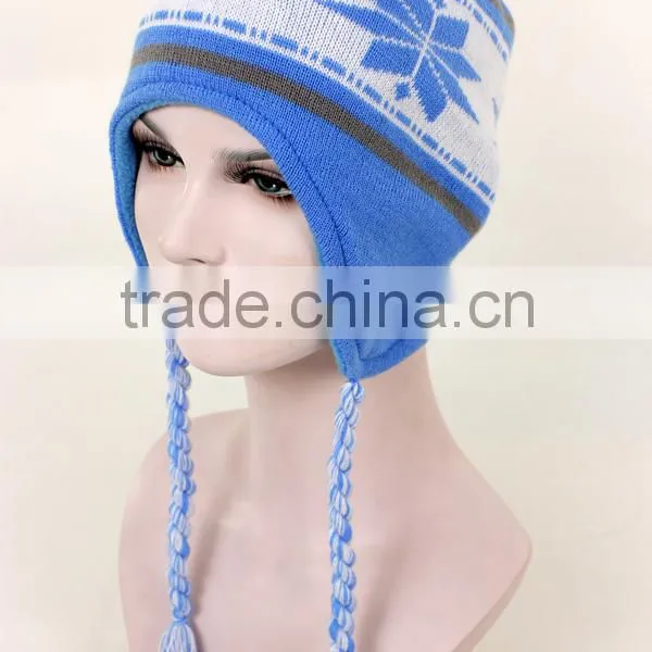 Pom Pom Knitted Women Warm Beanie Hat photo-2